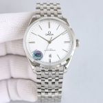 Omega Mechanical 2824 Movement 40MM Steel Case White Watch